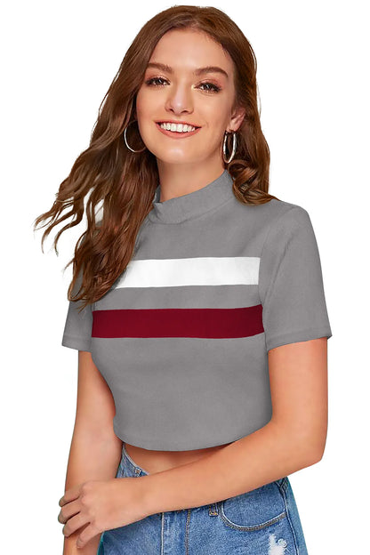 Stripe Cropped Top