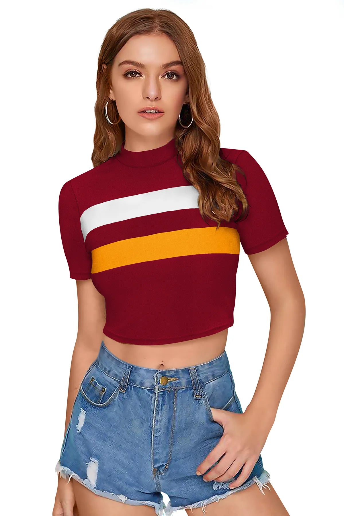 Stripe Cropped Top