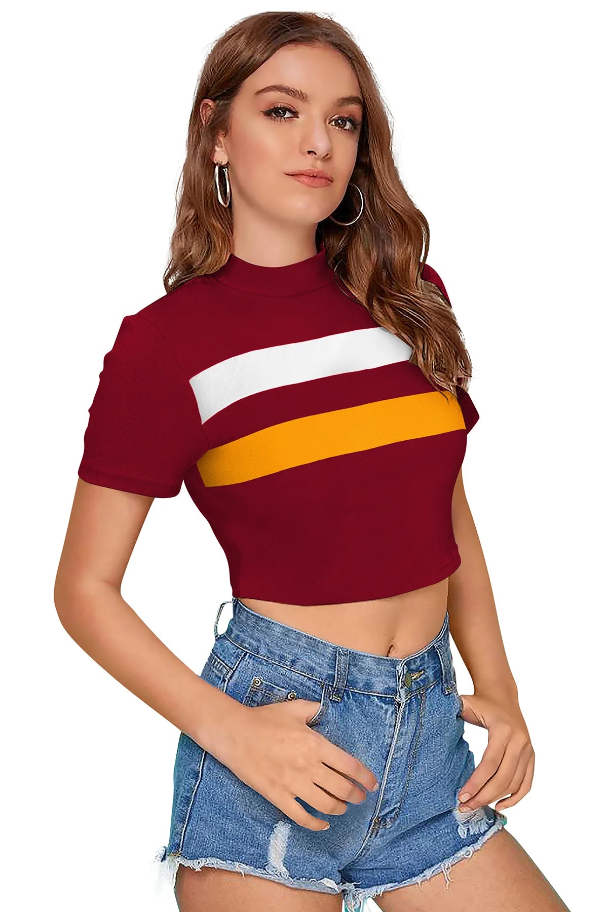 Stripe Cropped Top