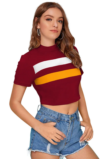 Stripe Cropped Top