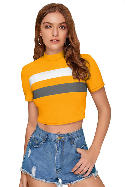 Sunbeam Stripe Cropped Tee