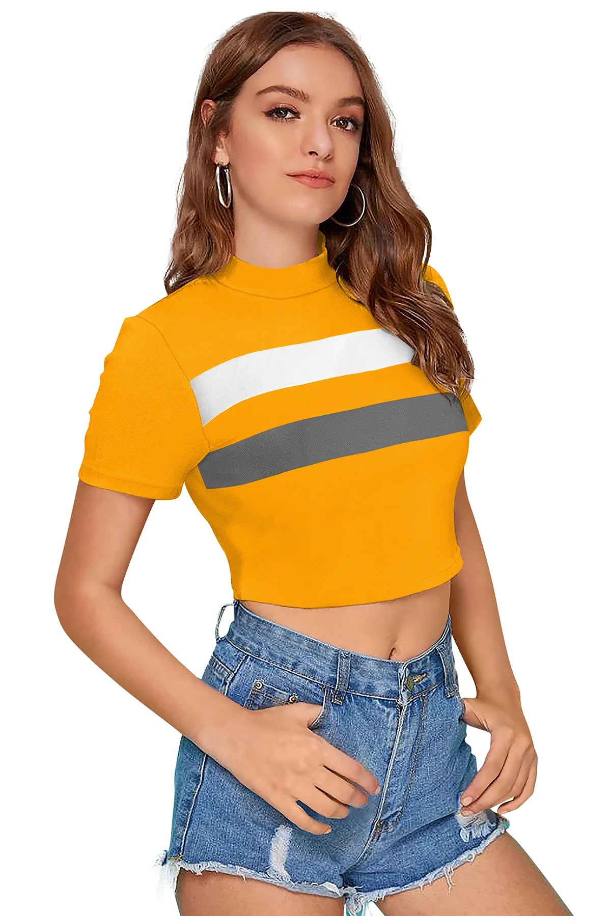 Sunbeam Stripe Cropped Tee