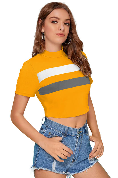 Sunbeam Stripe Cropped Tee