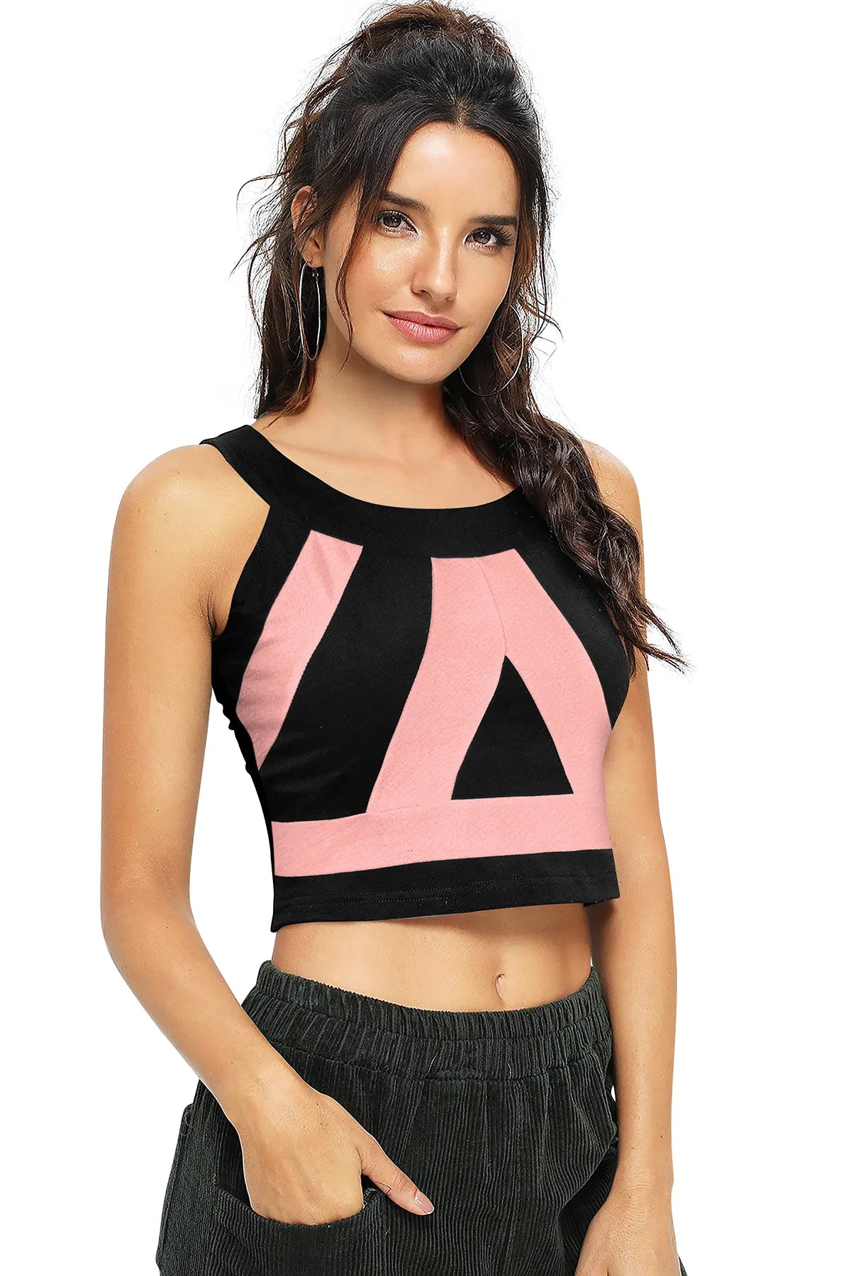 Pulse Geometric Crop Top