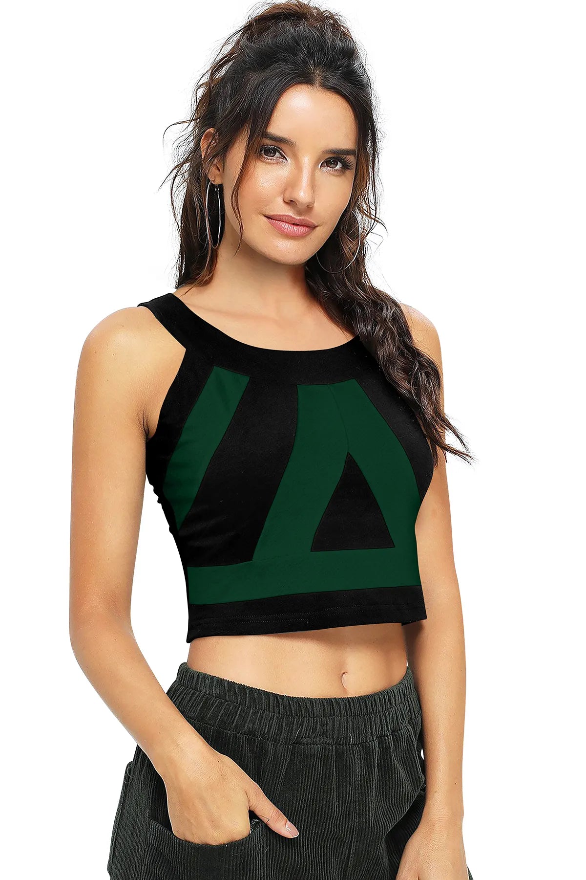 Pulse Geometric Crop Top