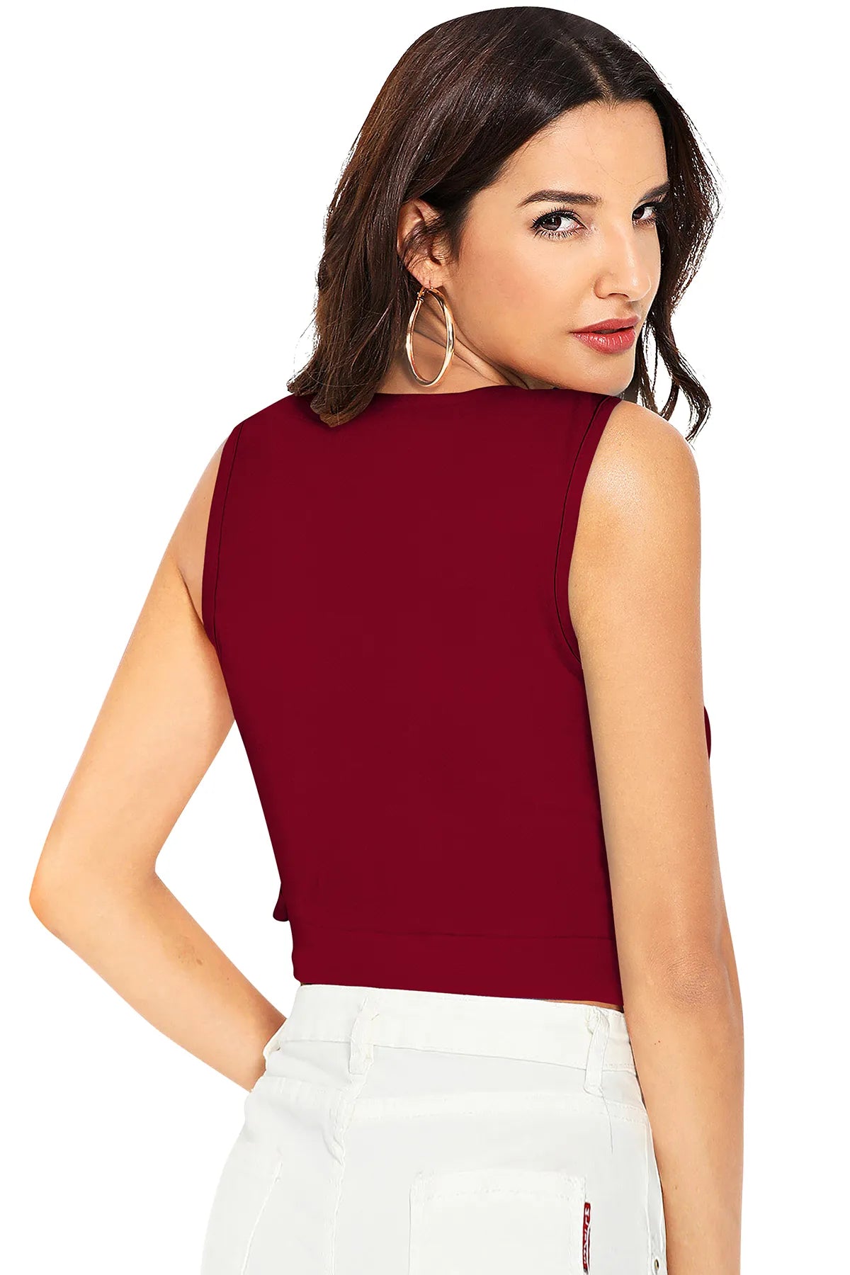 Crimson Edge Crop Top