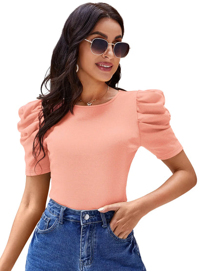 Puffed Sleeve Top