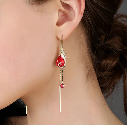 Enchanted Swirl Drop Earrings