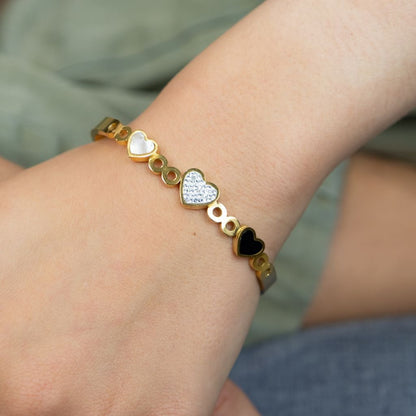 Hearts in Harmony Gold Bracelet