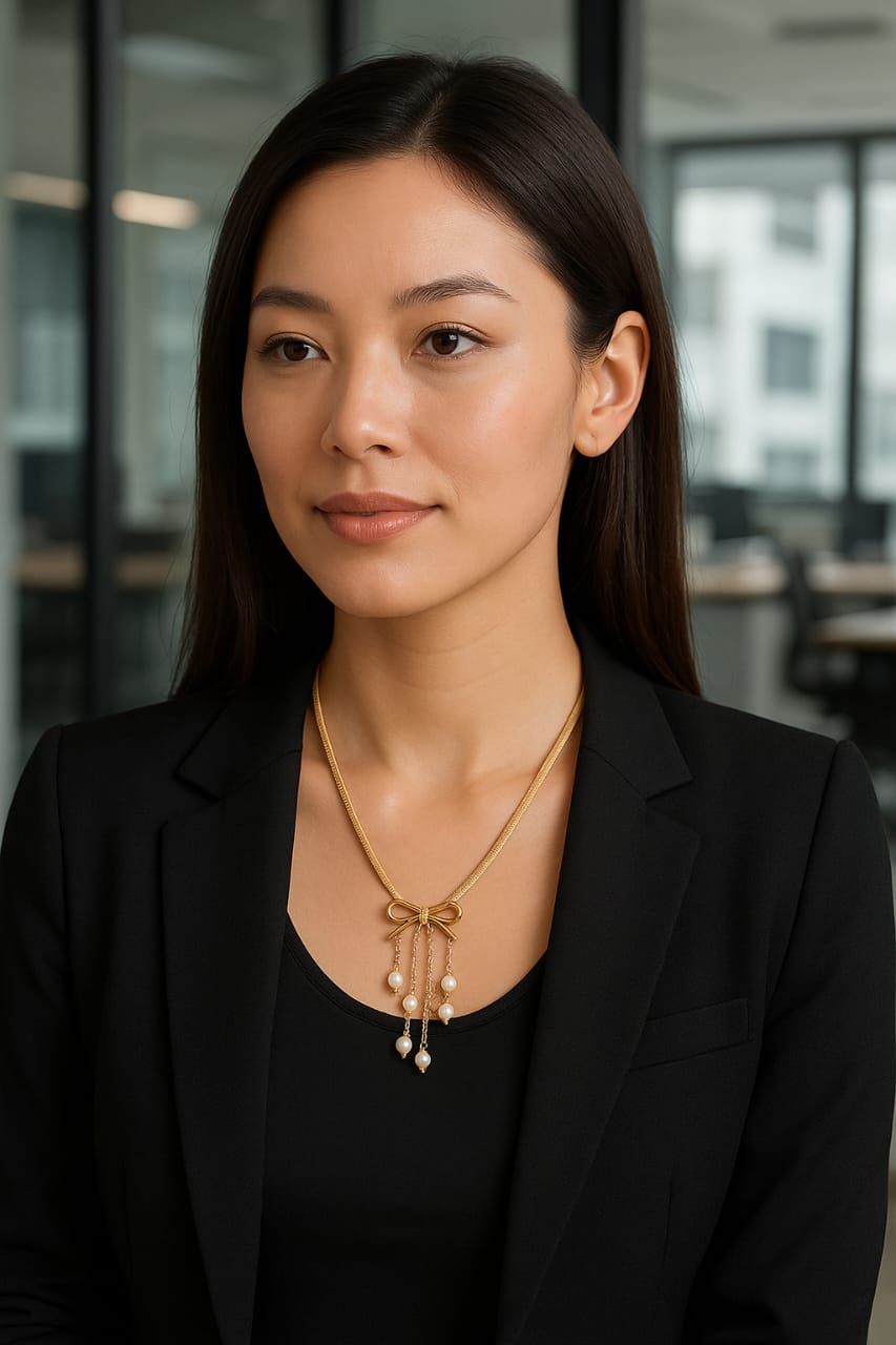 Cascade Charm Pendant  Necklace