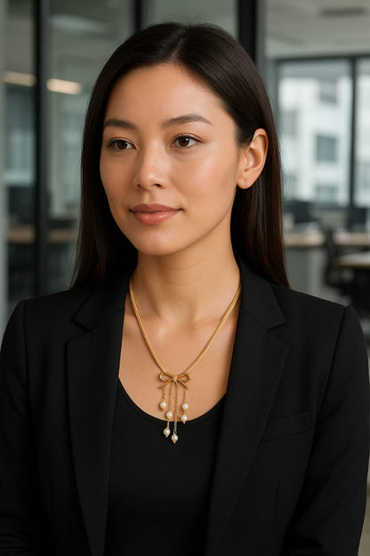 Cascade Charm Pendant  Necklace