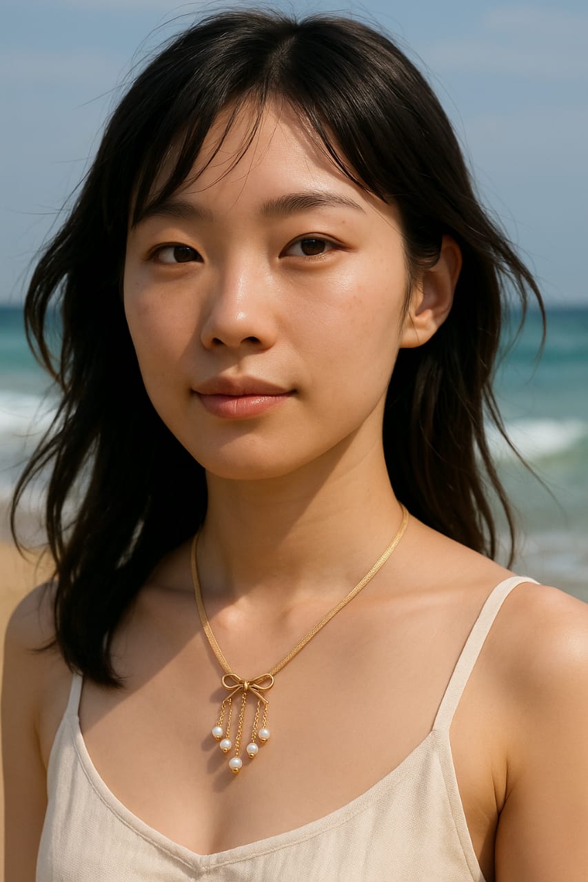 Cascade Charm Pendant  Necklace