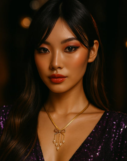 Cascade Charm Pendant  Necklace