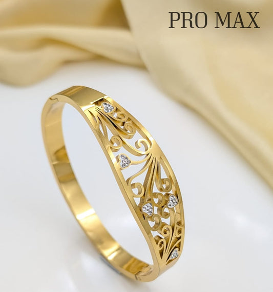 Ornate Swirl Gem Cuff