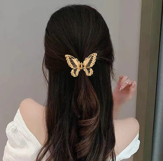 Butterfly Pearl Cascade Hair Clip