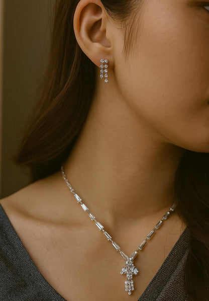 Pastel Bloom Statement Set