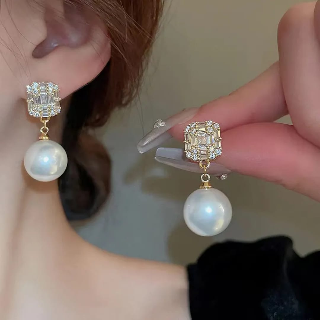 Lustre Pearl Drop Earrings