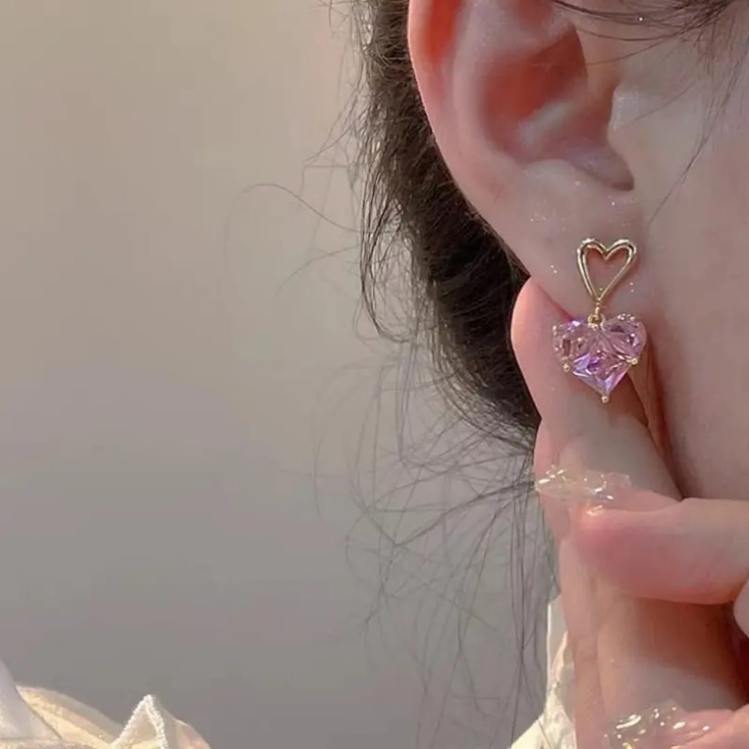 Rosé Embrace Drop Earrings