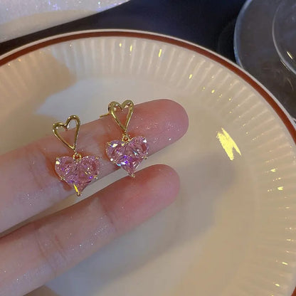 Rosé Embrace Drop Earrings