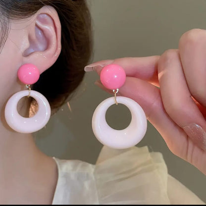 Color Pop Hoop  Earrings-Set of 4