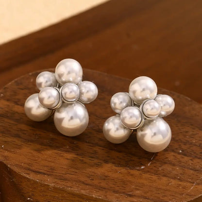 Petite Pearl Cluster Earrings