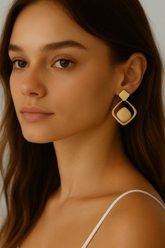 Geometric Statement Earrings