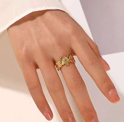 Flora Open Band Ring