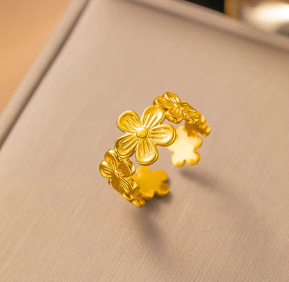 Flora Open Band Ring