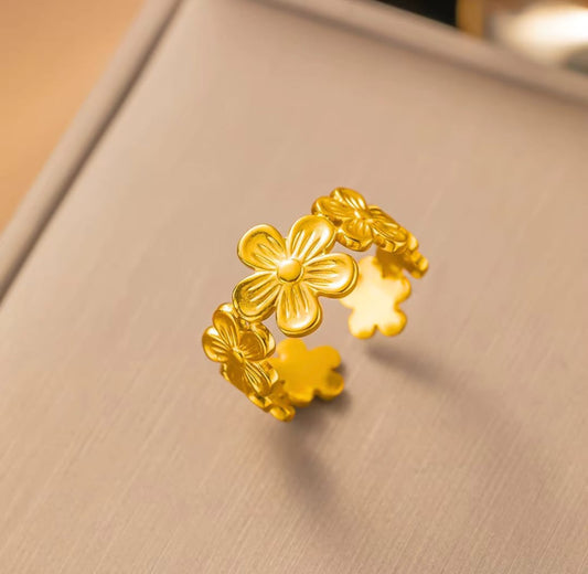 Flora Open Band Ring