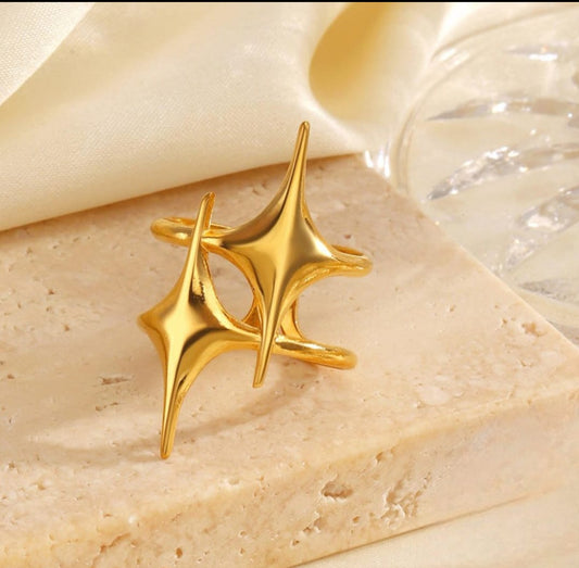 Celestial Twin Point Ring