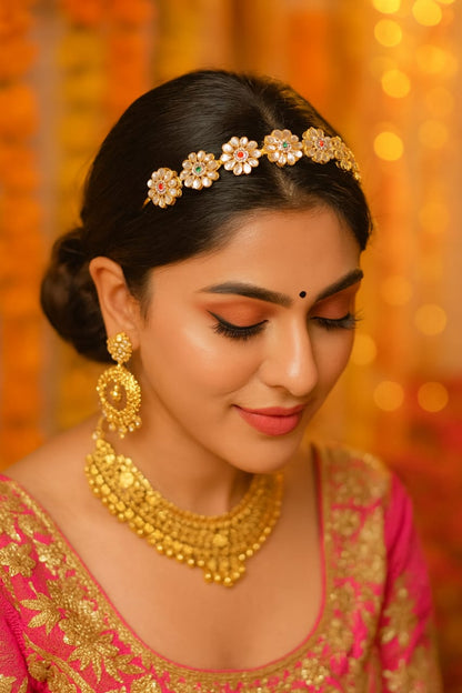 Flora Gemstone Cuff Headband