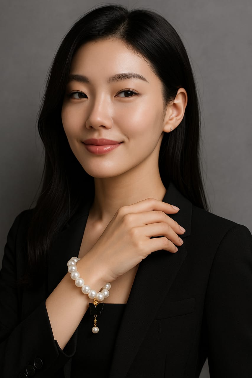 Pearl Charm Bracelet