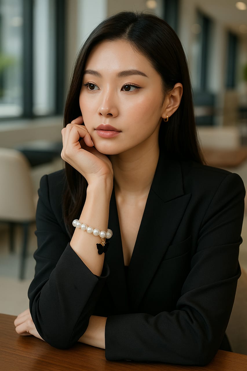 Pearl Charm Bracelet