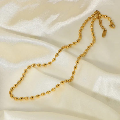 Golden Mirage Necklace – Polished Bead Strand