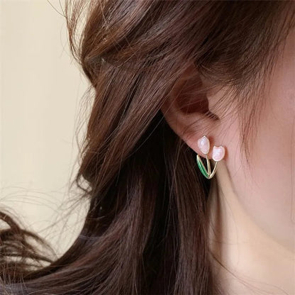 Emerald Halo Studs