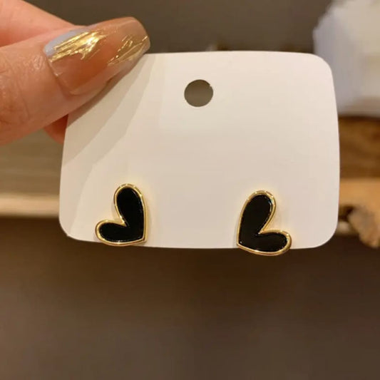 Tear Drop Heart Earrings