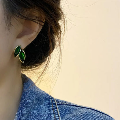 Verdant Vein Leaf Earrings