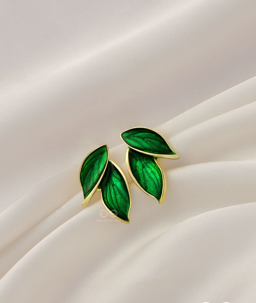 Verdant Vein Leaf Earrings