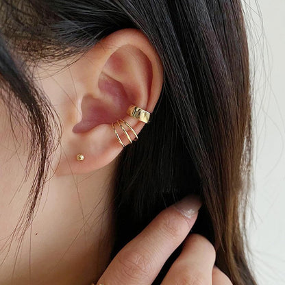 Mixed Metal Ear Stack – Gold & Silver Earrings