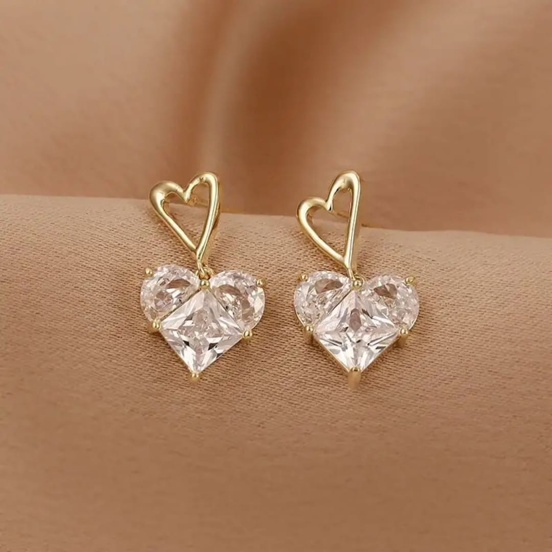 Heartline Drop Earrings