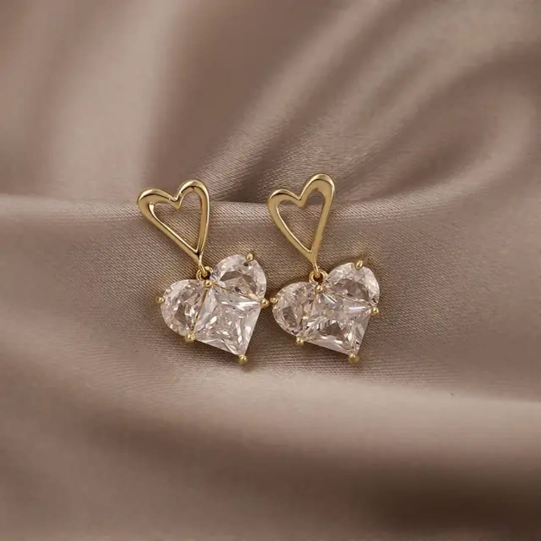 Heartline Drop Earrings