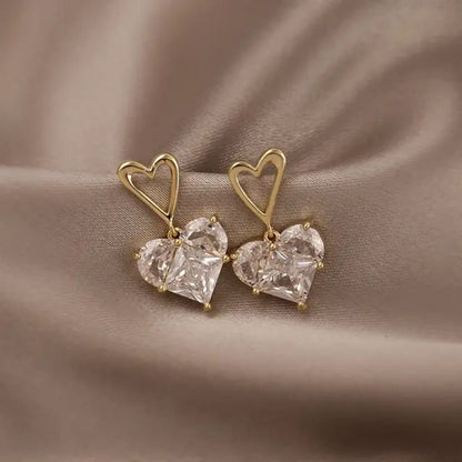 Heartline Drop Earrings