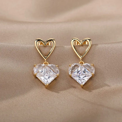 Heartline Drop Earrings