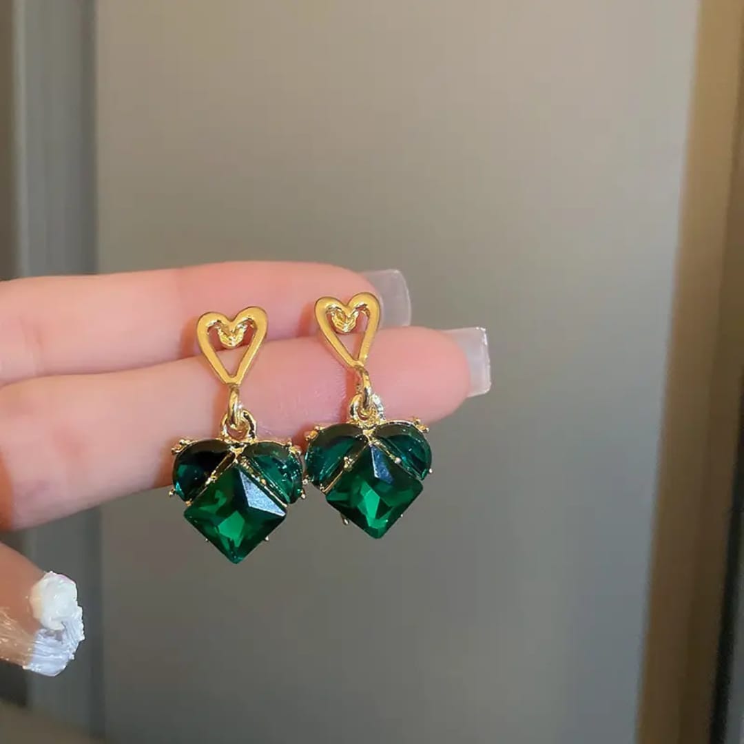 Heartline Drop Earrings