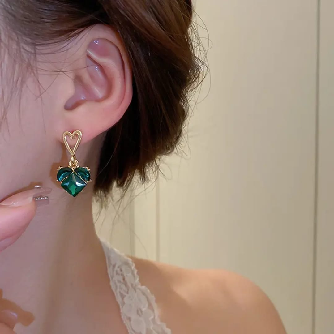 Heartline Drop Earrings