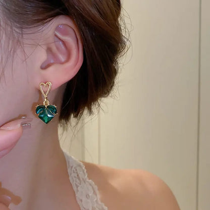 Heartline Drop Earrings