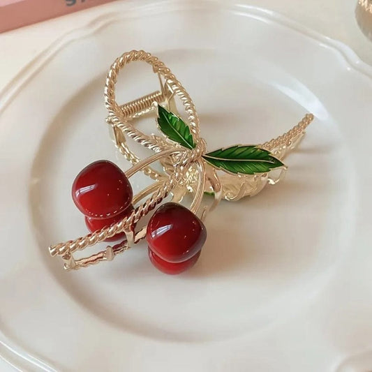 Cherry Twist Hair Clip