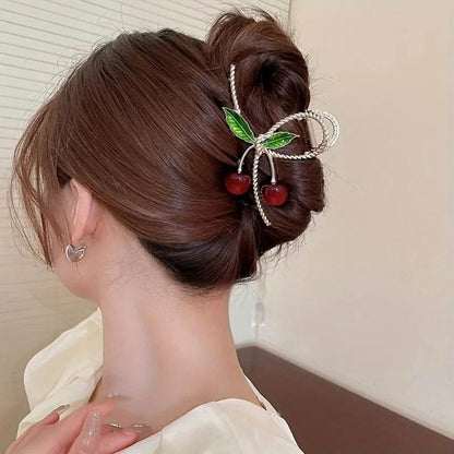 Cherry Twist Hair Clip