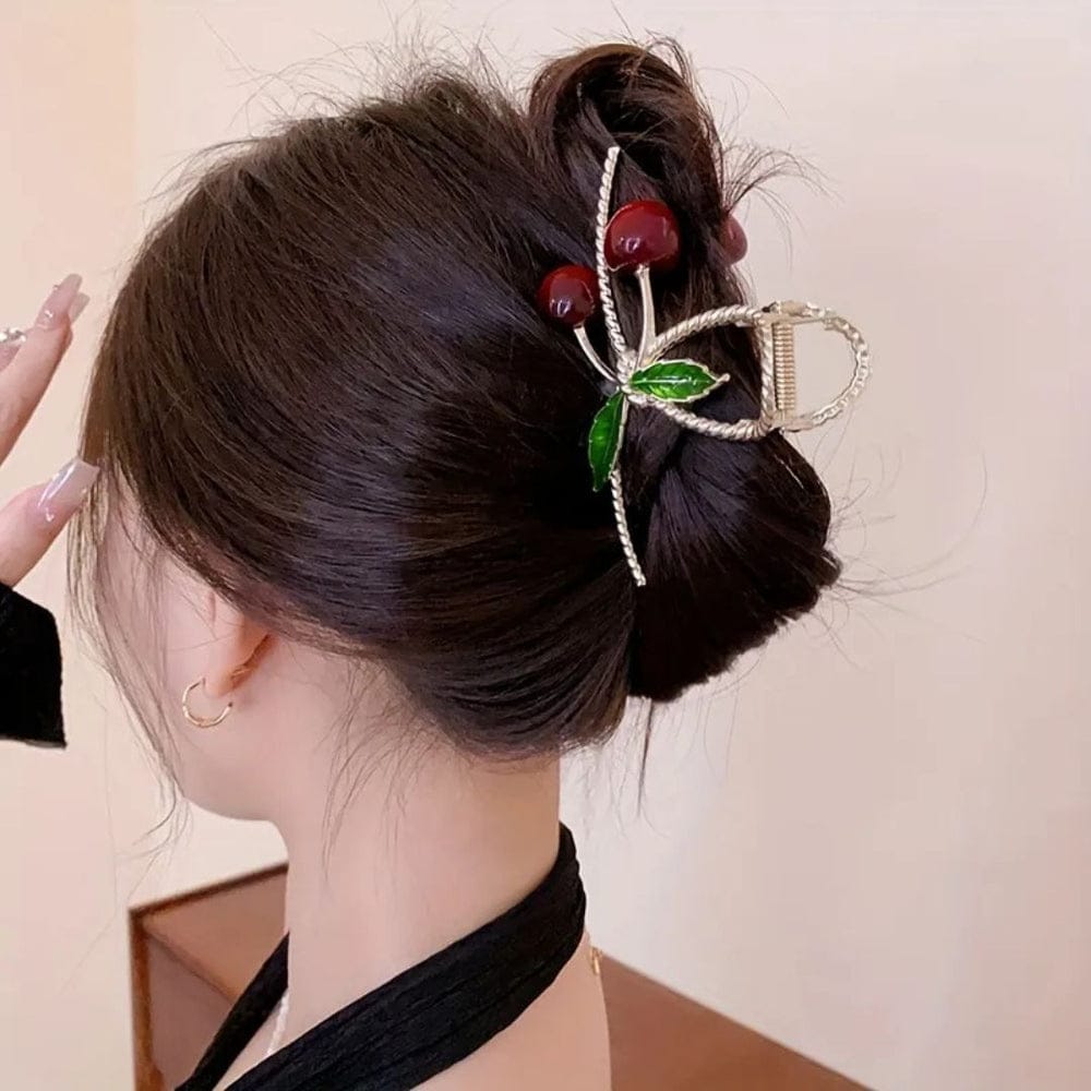 Cherry Twist Hair Clip