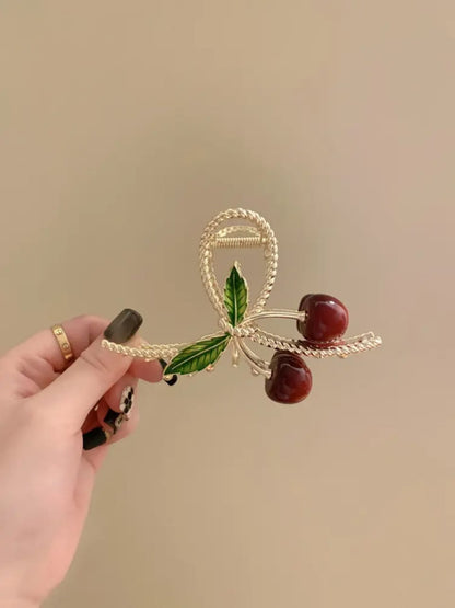 Cherry Twist Hair Clip